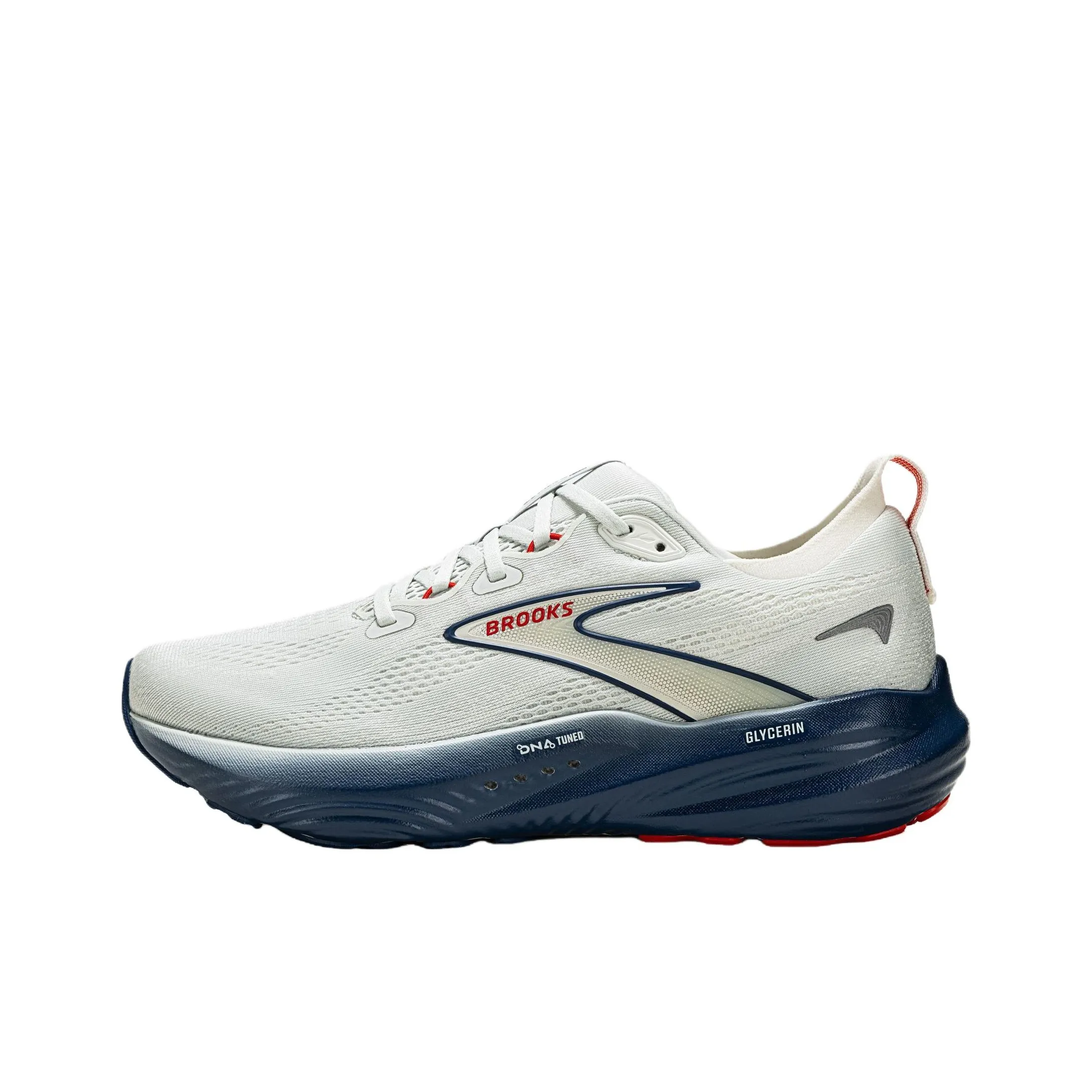 Brooks Glycerin 22 Anti Slip Wear Resistant Low Top Casual Running Shoes Men's Gray Blue