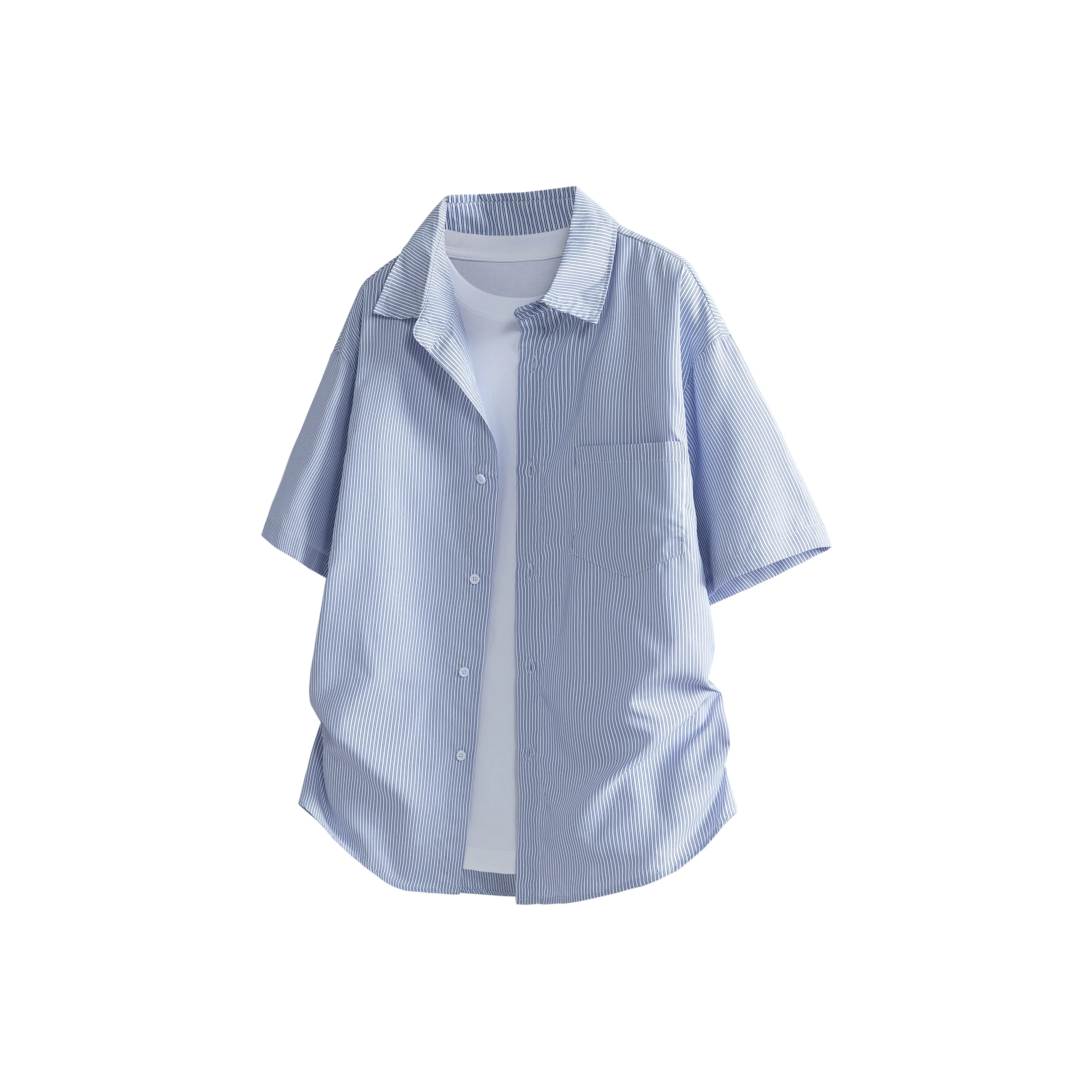 BOTH PLAY Синие Унисекс Рубашки