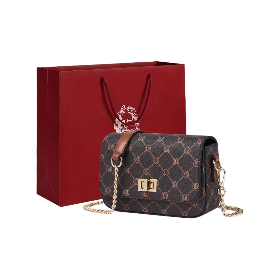 Old Man's Head Цепочка из ПВХ Сумка через плечо Сумка на плечо Чехол для телефона Женская Кофейная