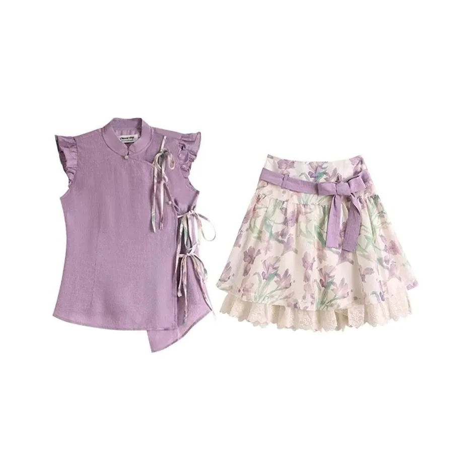 MITX Цвет изображения Одежда Комплекты Короткая юбка Женские Комплекты с юбкой