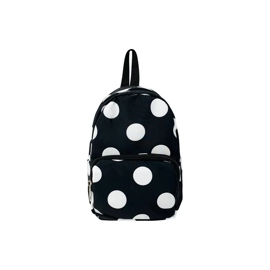 WXRX Композитная ткань Рюкзак Женские Черный And Белый Гороховый узор Апельсин Звезды