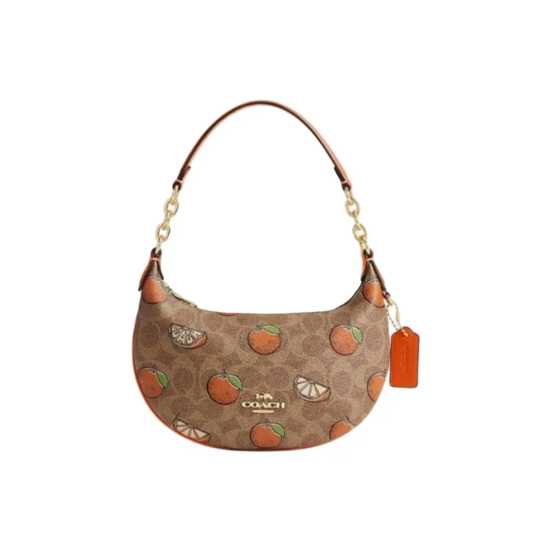 COACH Payton ICONIC Холст с покрытием и гладкая кожа Сумка на плечо Мини Женские Многоцветный