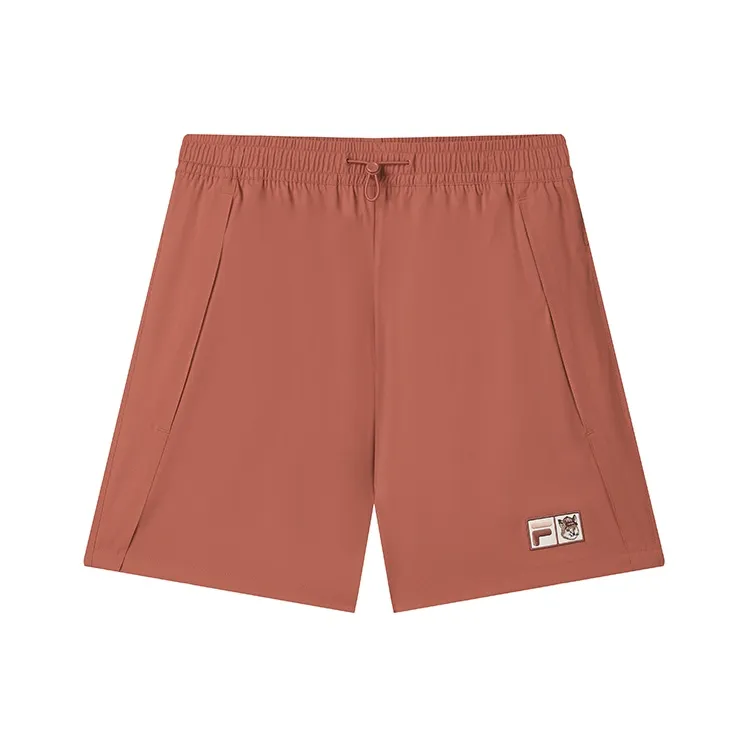 FILA x XIAOHULI LIANMINGKUAN SS25 Повседневные шорты Женские Fine Красно-бурый