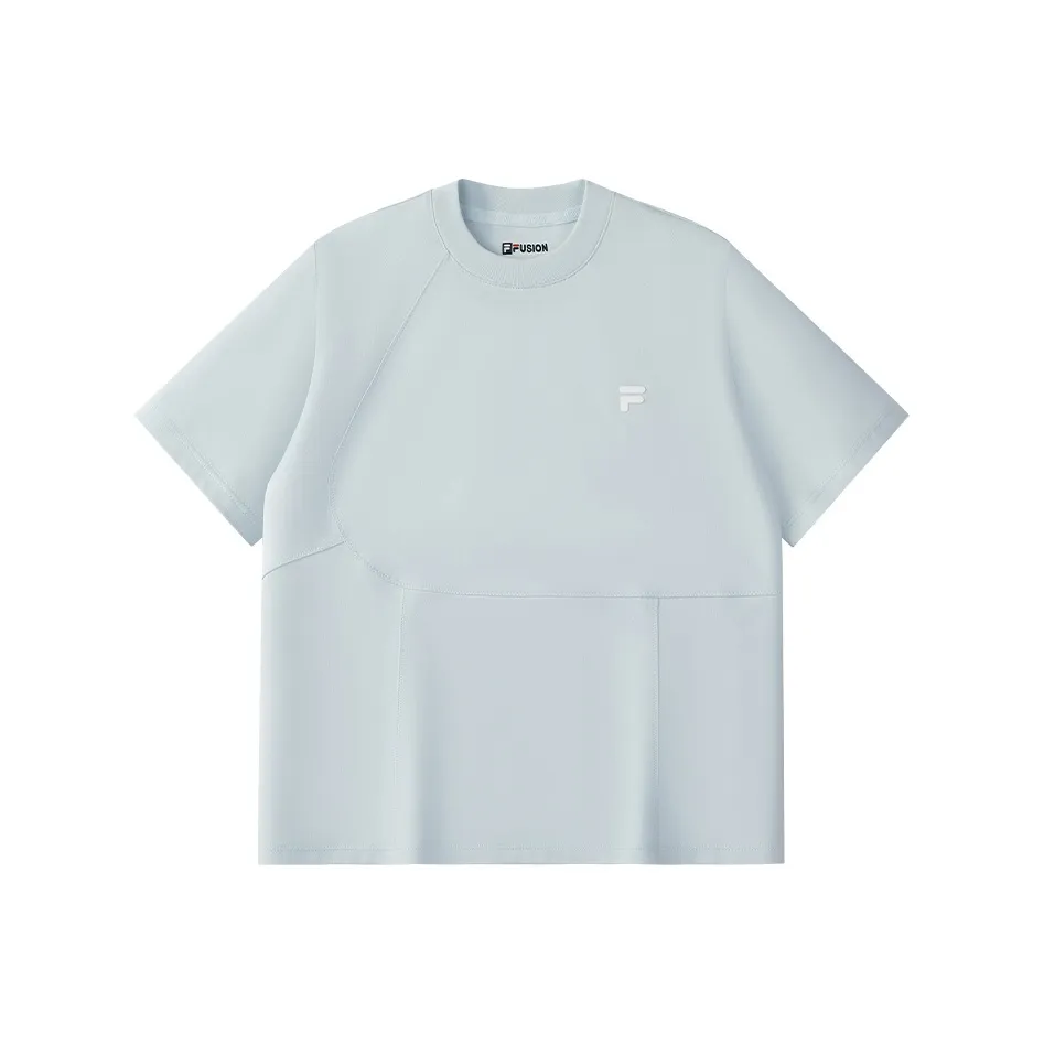 FILA FUSION FILA FUSION X T-Рубашка Женская Утренний туманно-синий And Белый