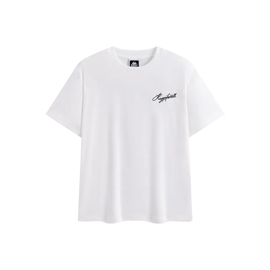 KAPPA 1916 Series T-Shirt Унисекс Корейский Белый