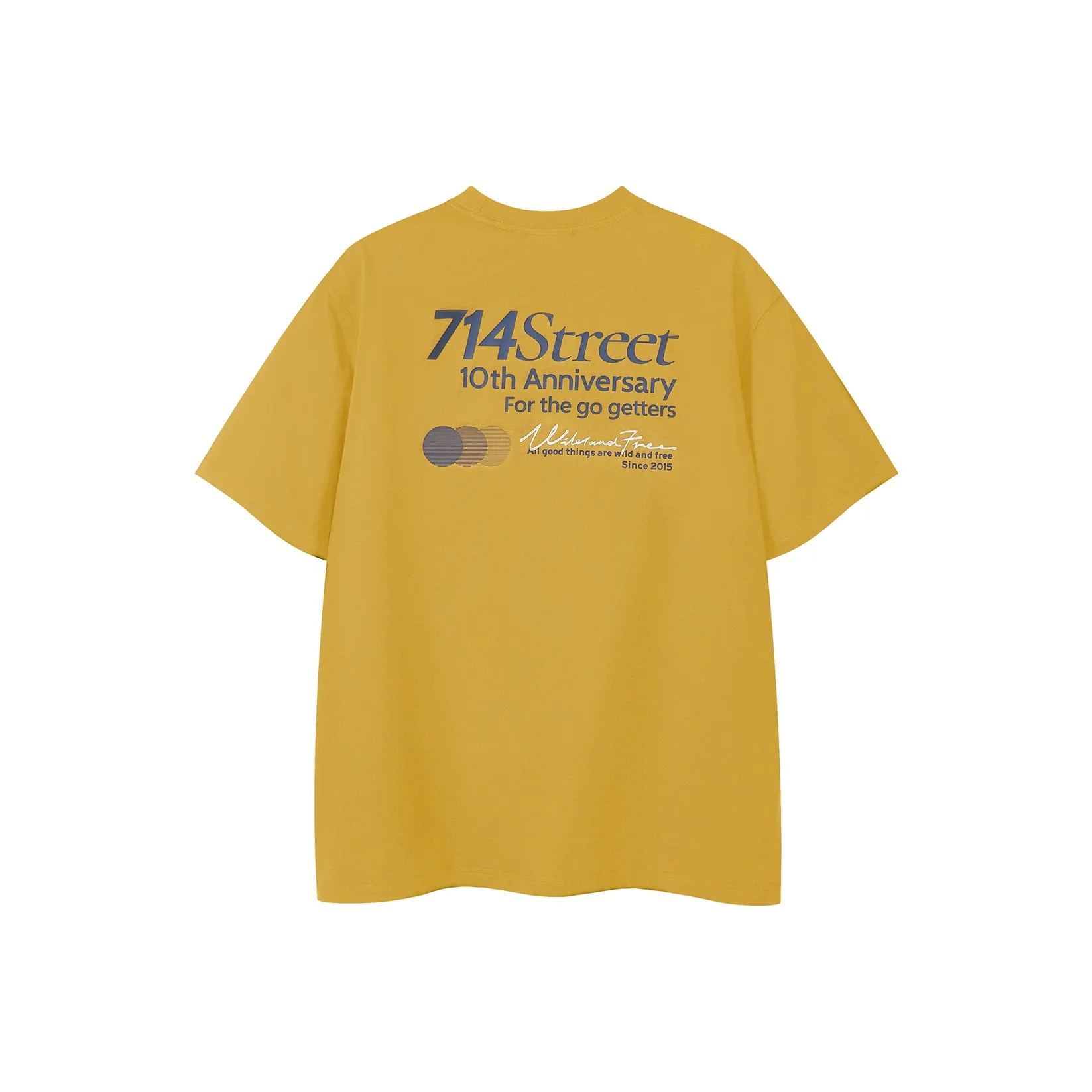 714STREET Дружественный к коже Удобный 250G Тяжелый 100% хлопок Короткий рукав Рубашка T Унисекс