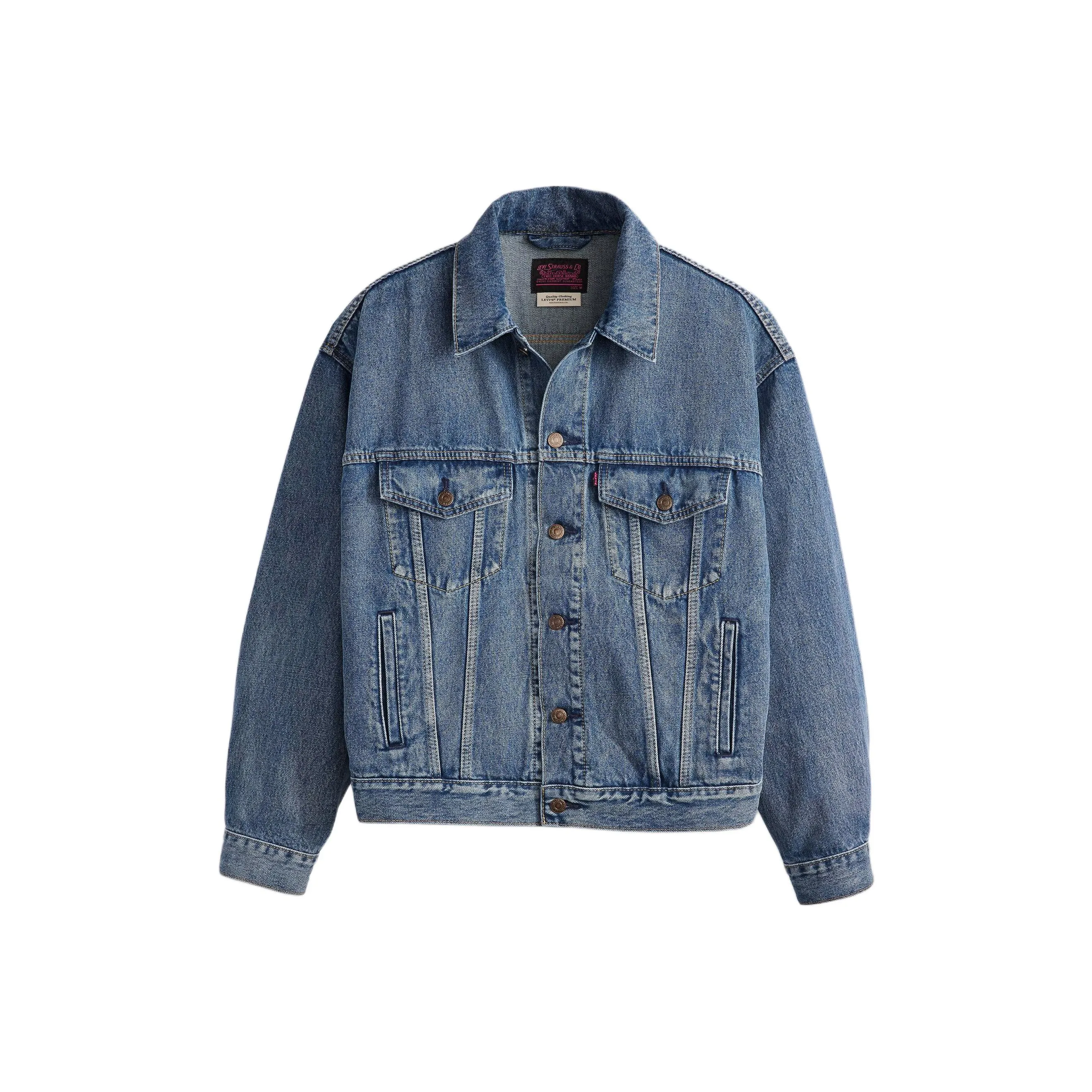 Levis Средне-голубой Унисекс Джинсовые куртки