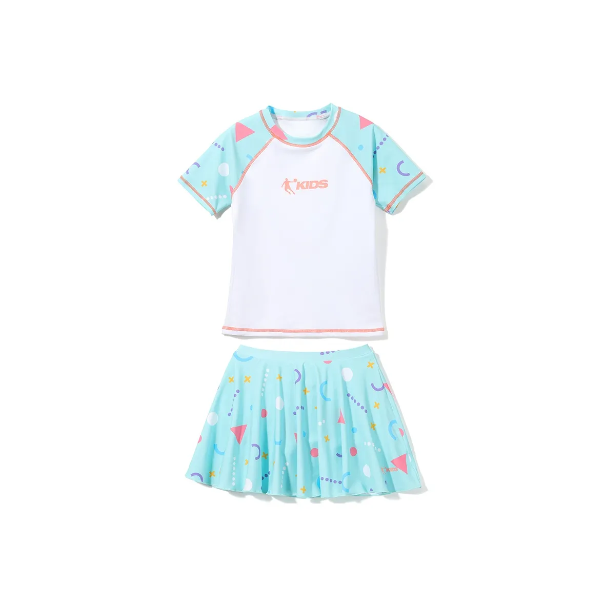 QIAODAN Детский купальник Белый Светло-синий для детей 3-7 лет