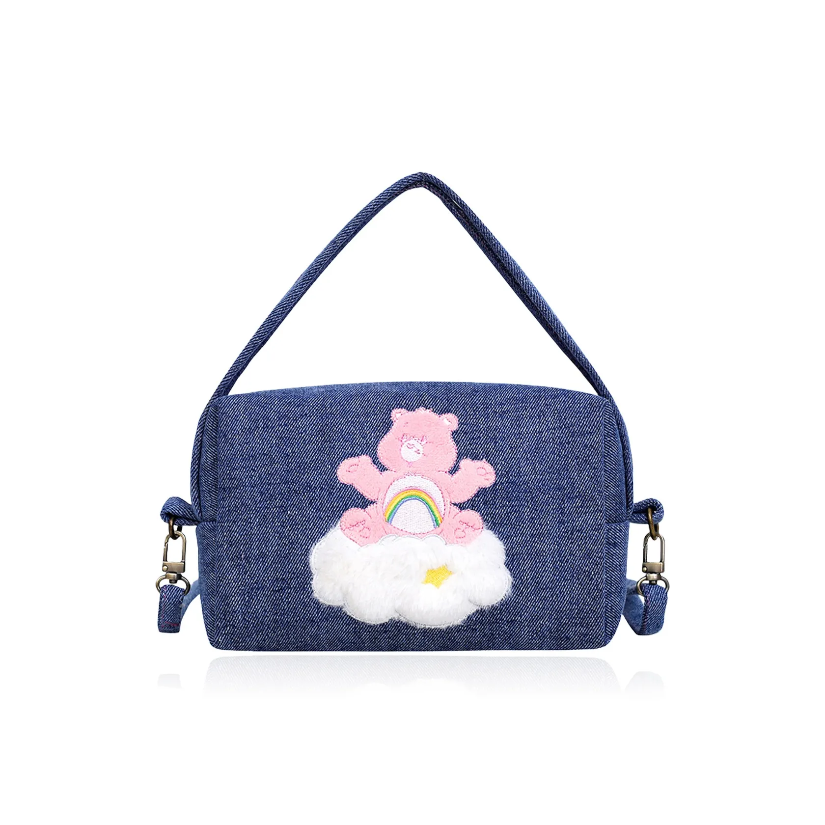 Heart Little Bear Полиэстер Через плечо Одно плечо Сумка Обычный Женский Розовый Зеленый