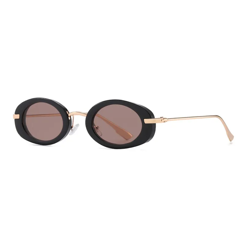 PRETTYALLUSION Металл OVAL SUNGLASSES Женские