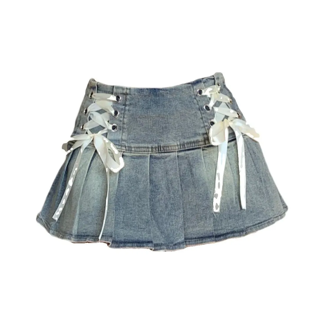 Женские джинсовые короткие юбки