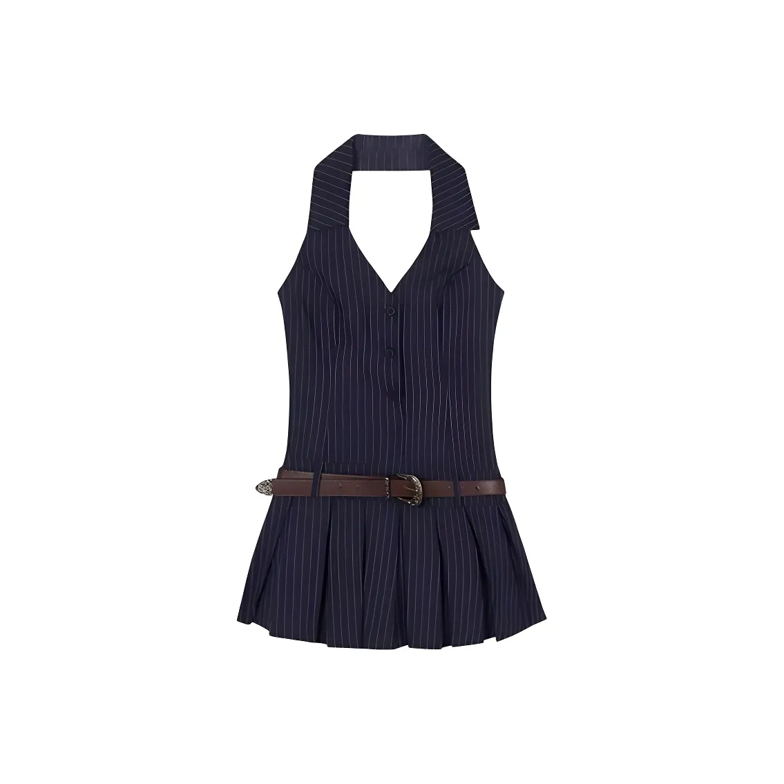 BIFH Темно-синий Женские Платья без рукавов