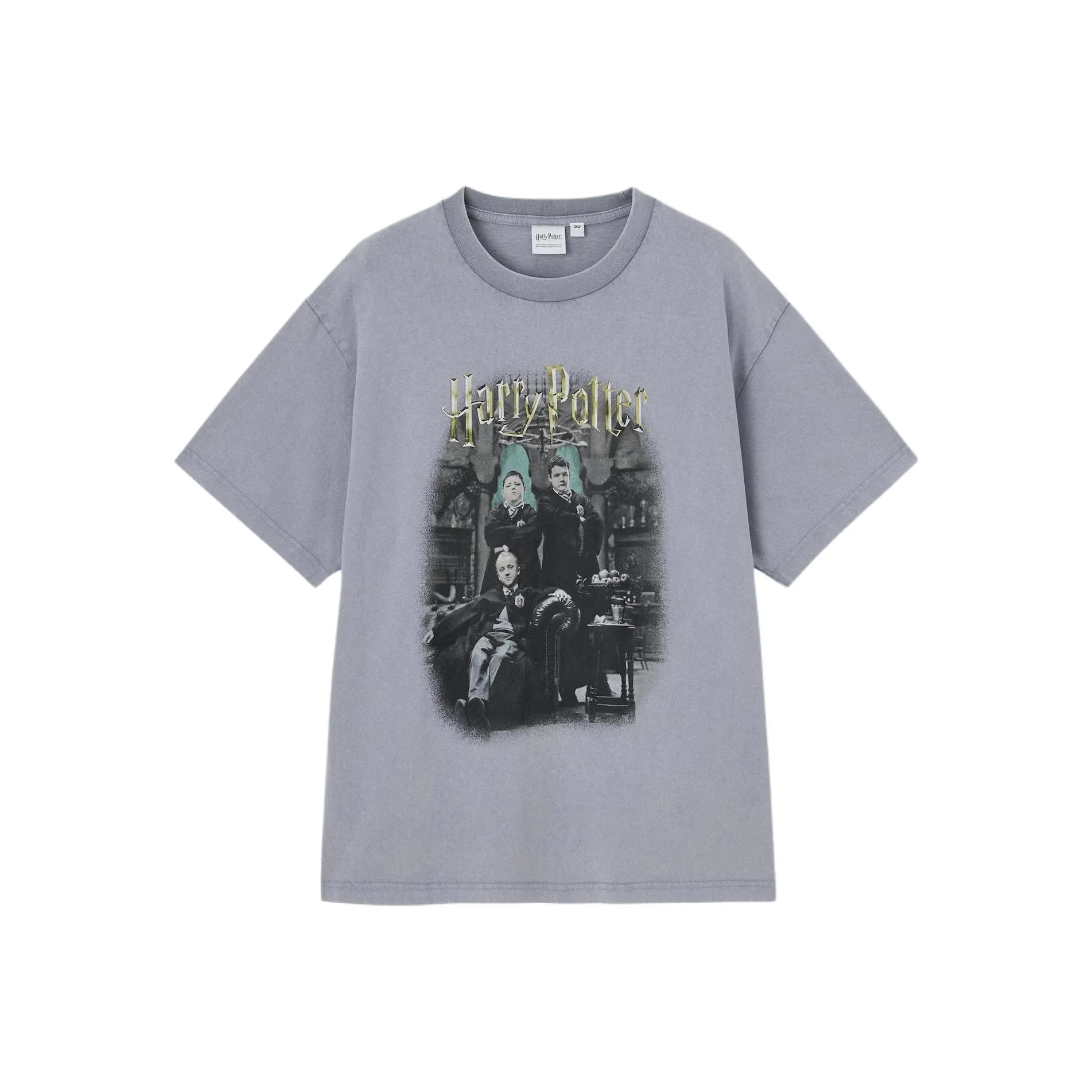 GU Гарри Поттер Co Бренд Серый Унисекс Футболка