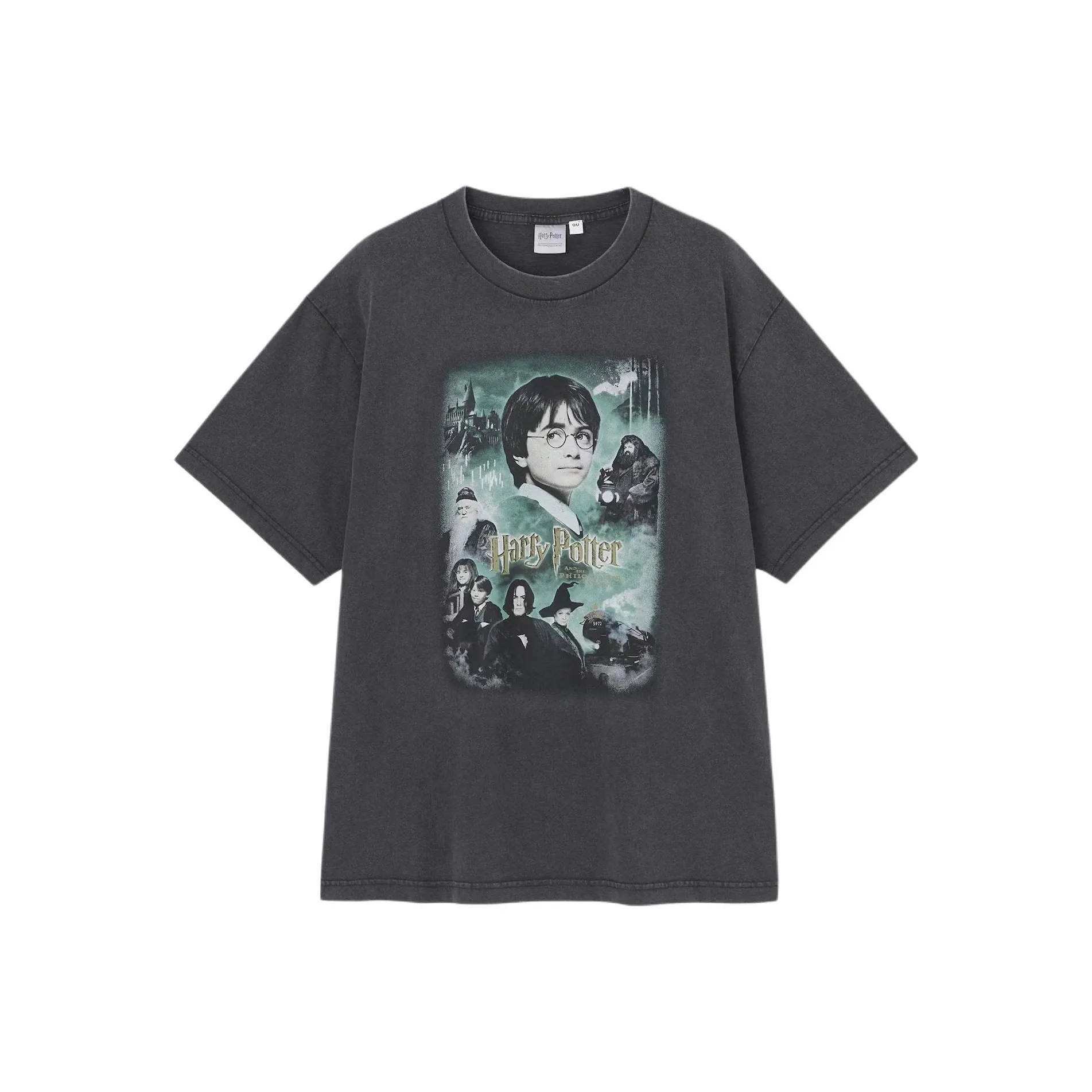 GU Гарри Поттер Co Бренд 07 Серый Унисекс Футболка