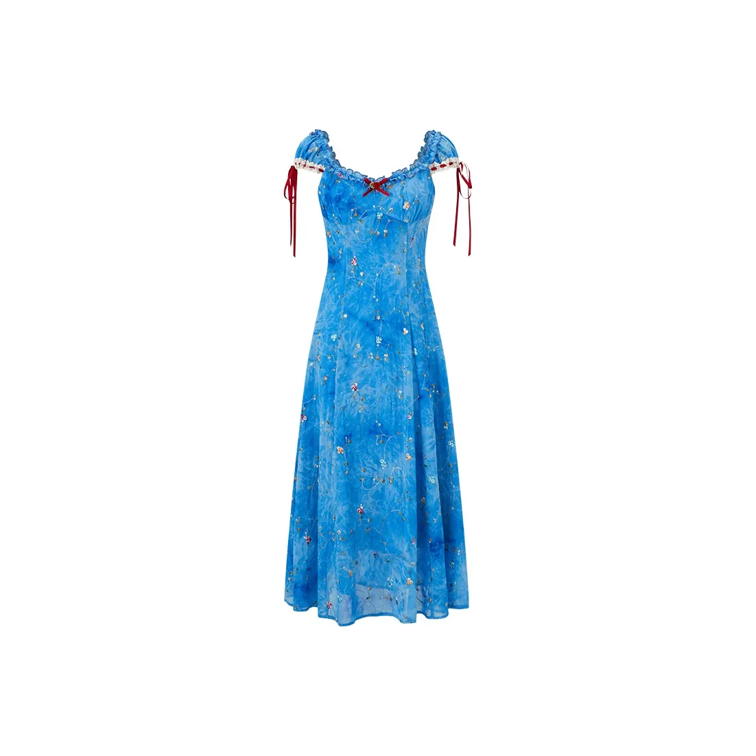 ACAINES Slip Dresses Women's Ocean Blue