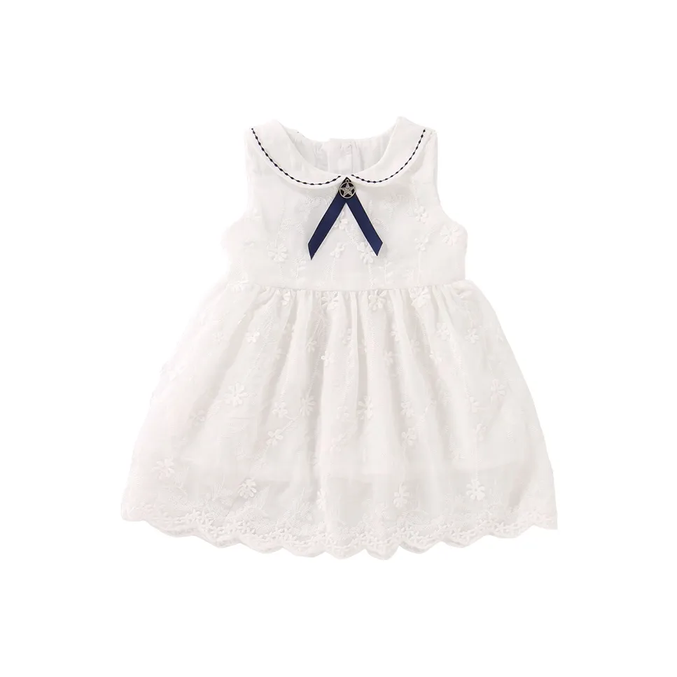 Rindu Платье Белый Infant и Toddler