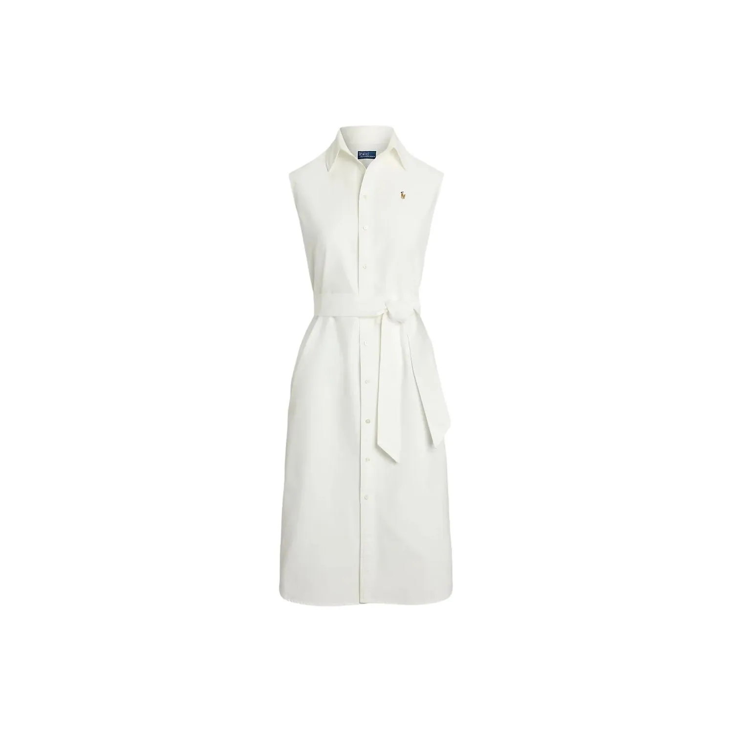 Polo Ralph Lauren Без рукавов Платье Женское Белое