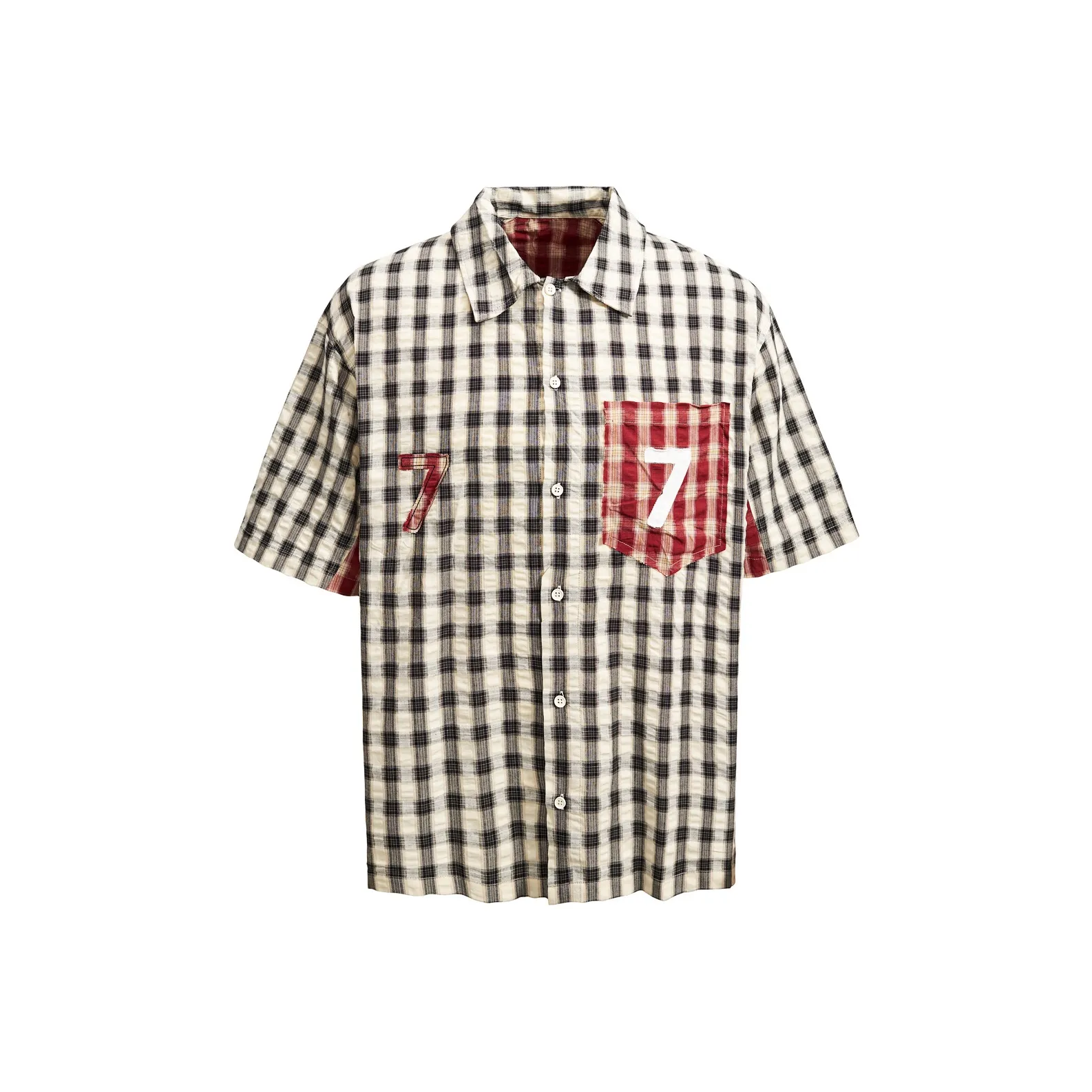 WILDX Серый Красный Унисекс Рубашки