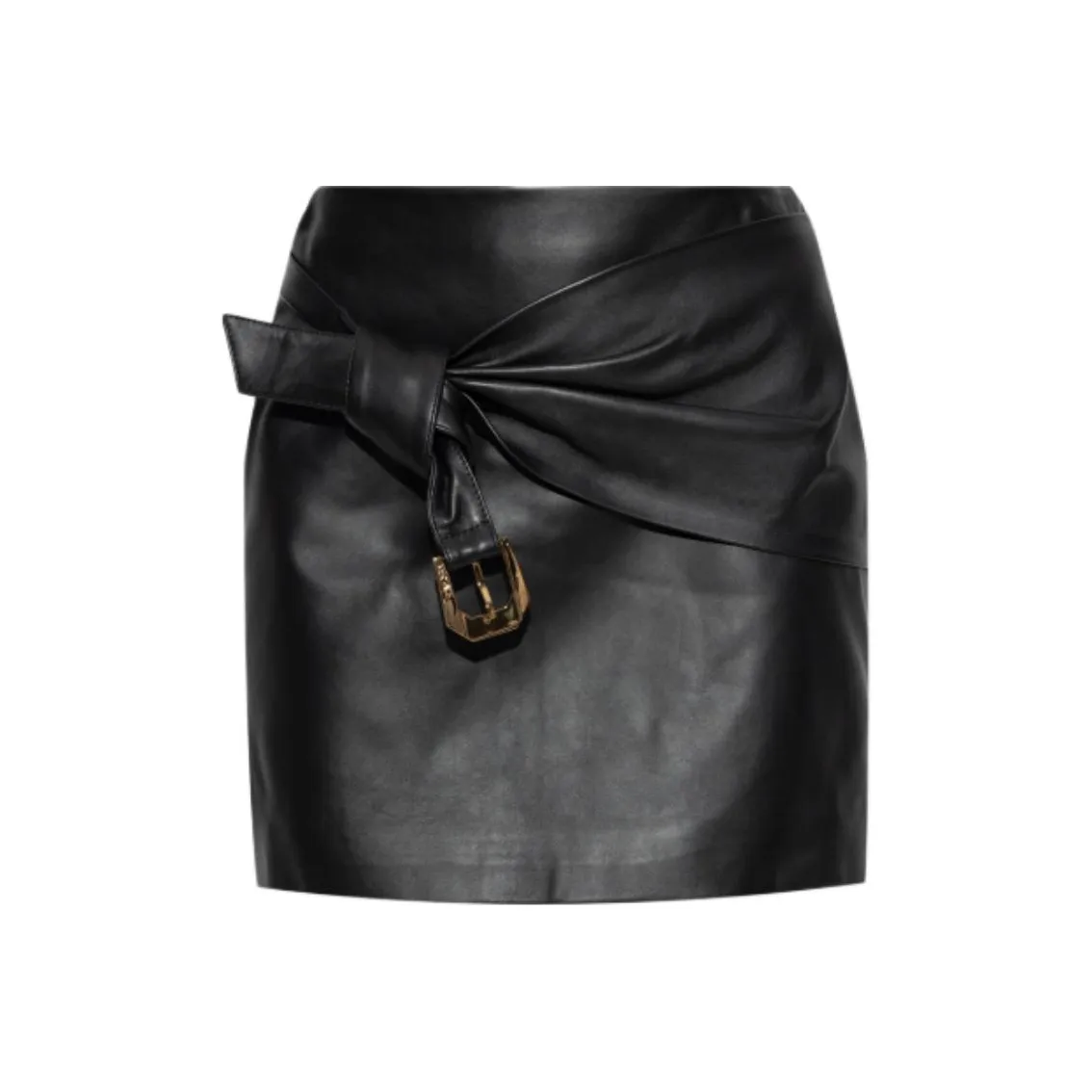 VERSACE Leather Mini Skirt