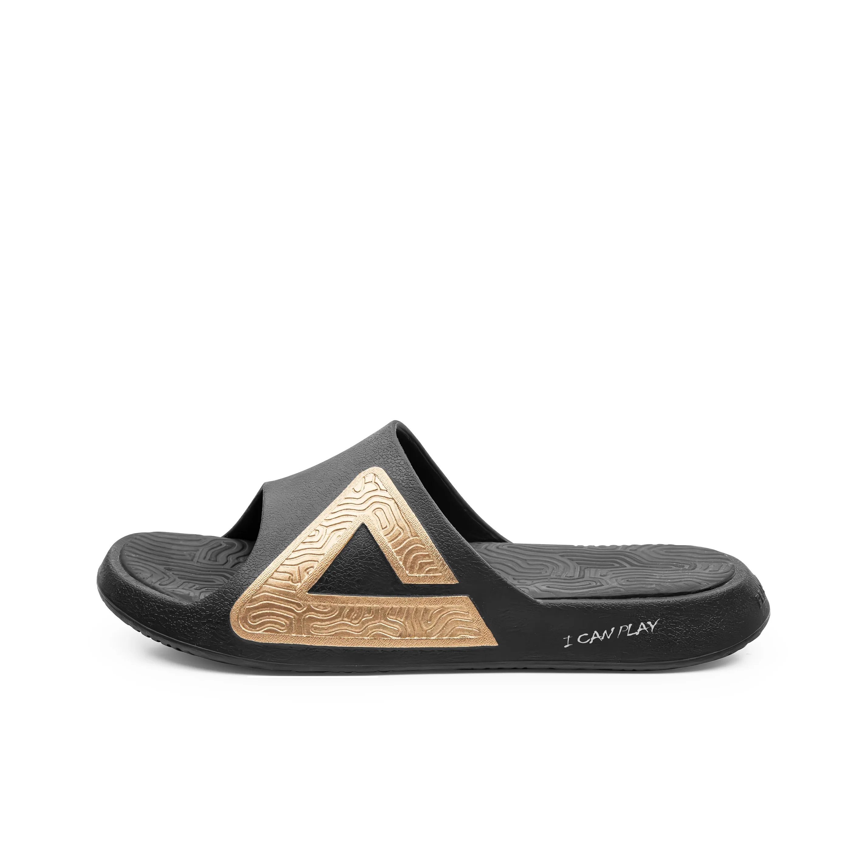 PEAK Tai Ji1,0 EVA Тихий Противоскользящий Устойчивый к истиранию Слипоны Мужской Черный Золото Камень