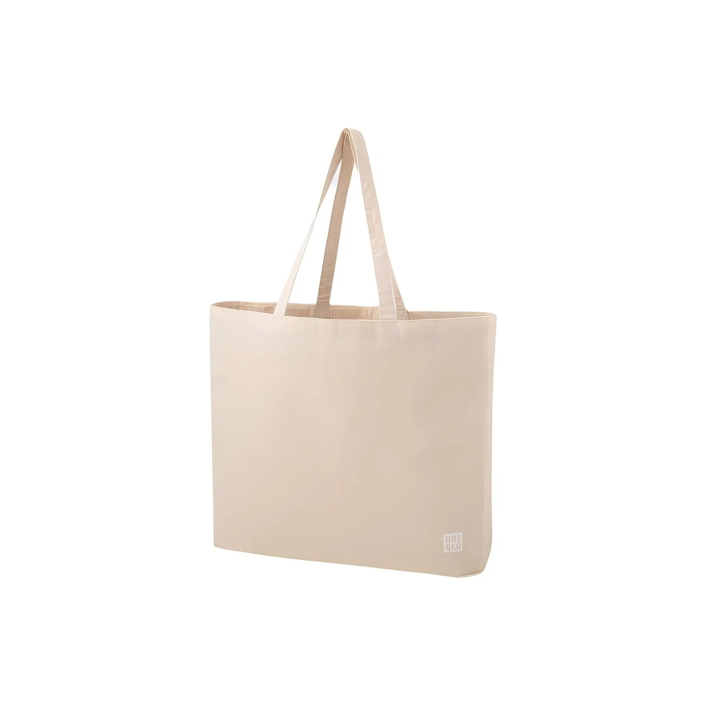UNIQLO Cotton Tote Bag Shopping Bag Handbag Shoulder Bag Large Size Unisex Ivory