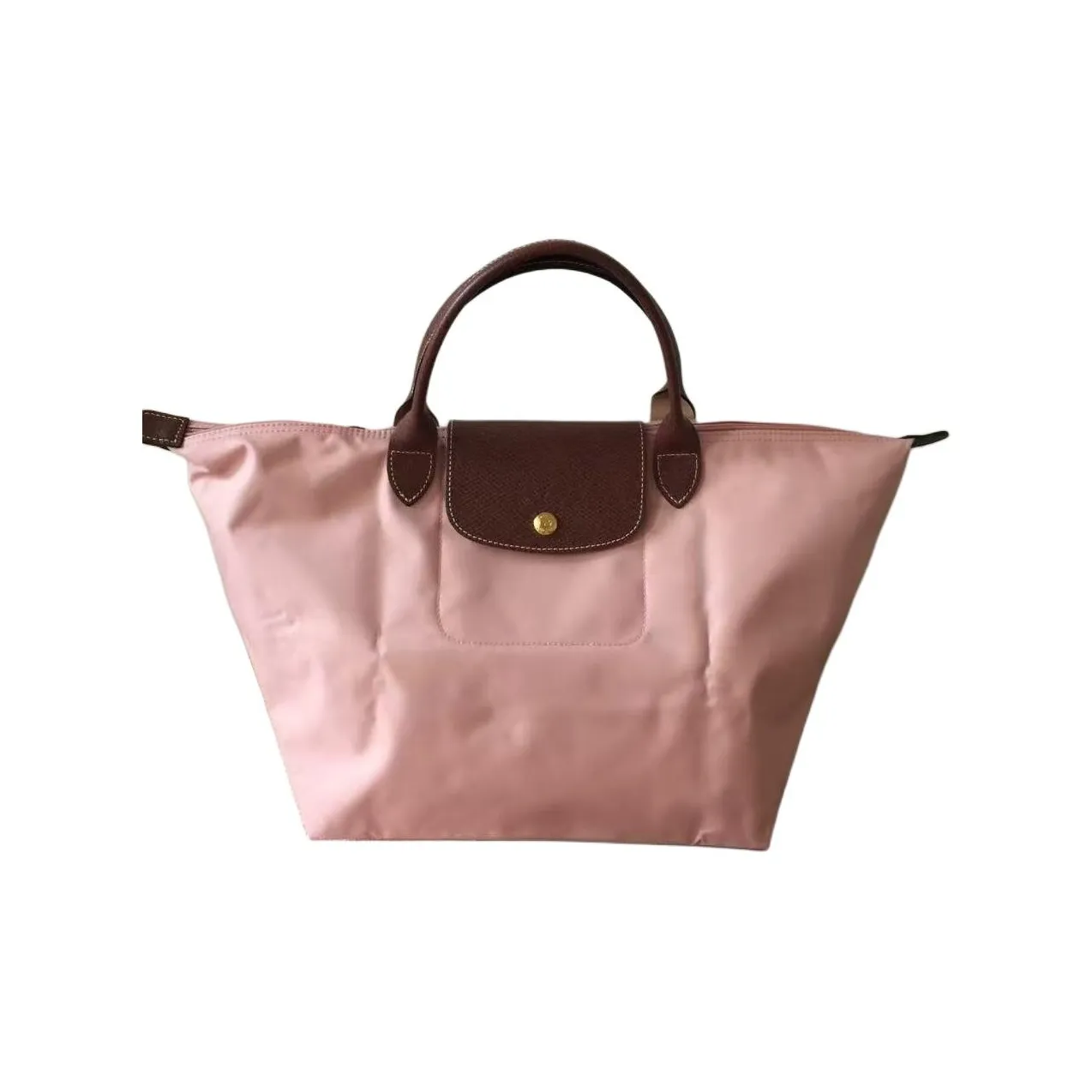 LONGCHAMP Le Pliage Нейлоновая холщовая сумка сумка-пельмени большая сумка женская розовая чайный коричневый