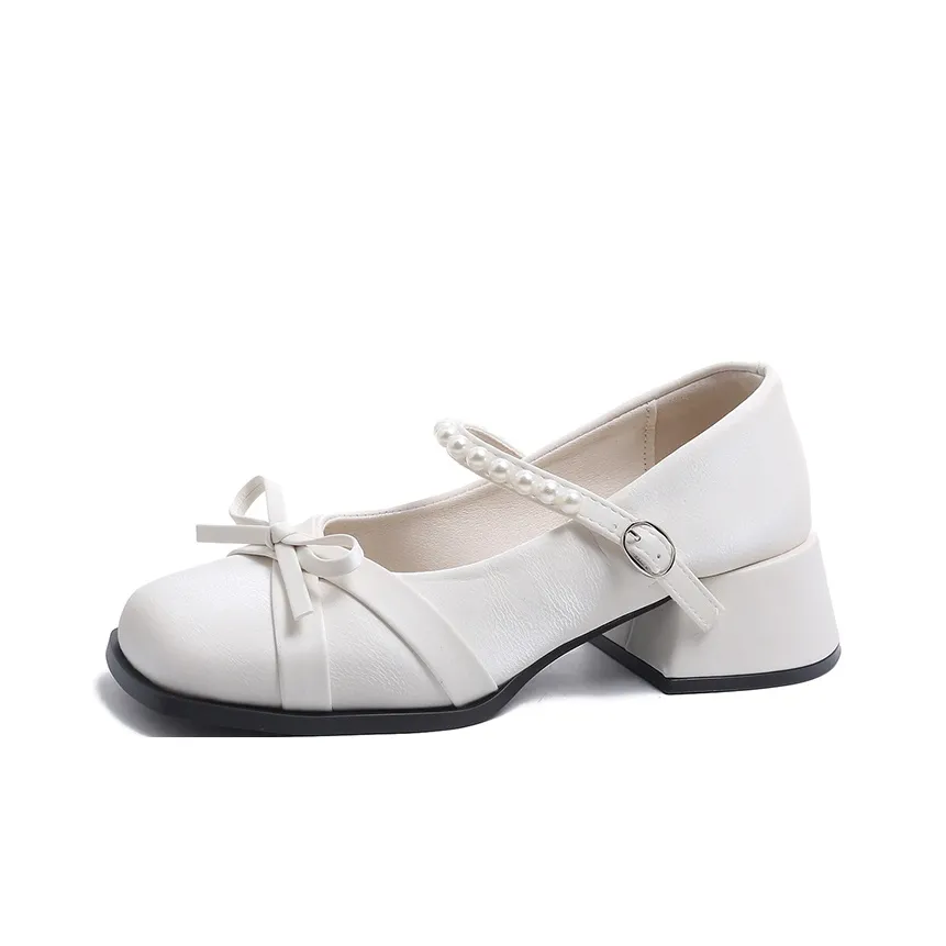 Wuji Грубый каблук Мэри Джейн Женские туфли