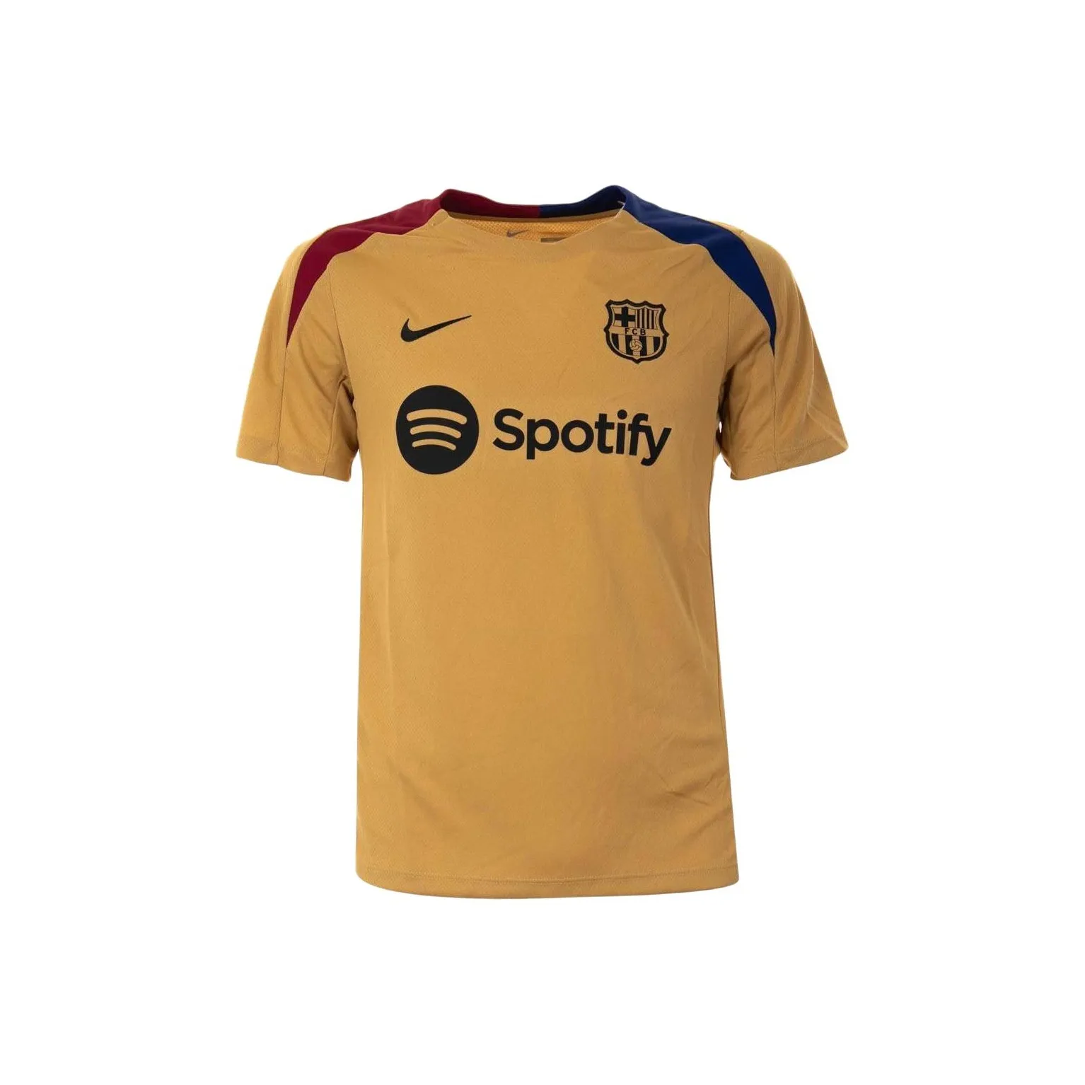 Nike x BASAILUONAZUQIUJULEBU LIANMINGKUAN Dri Fit FCB MNK DF STRK SS Топ K Футбол Джерси Мужской Коричневый