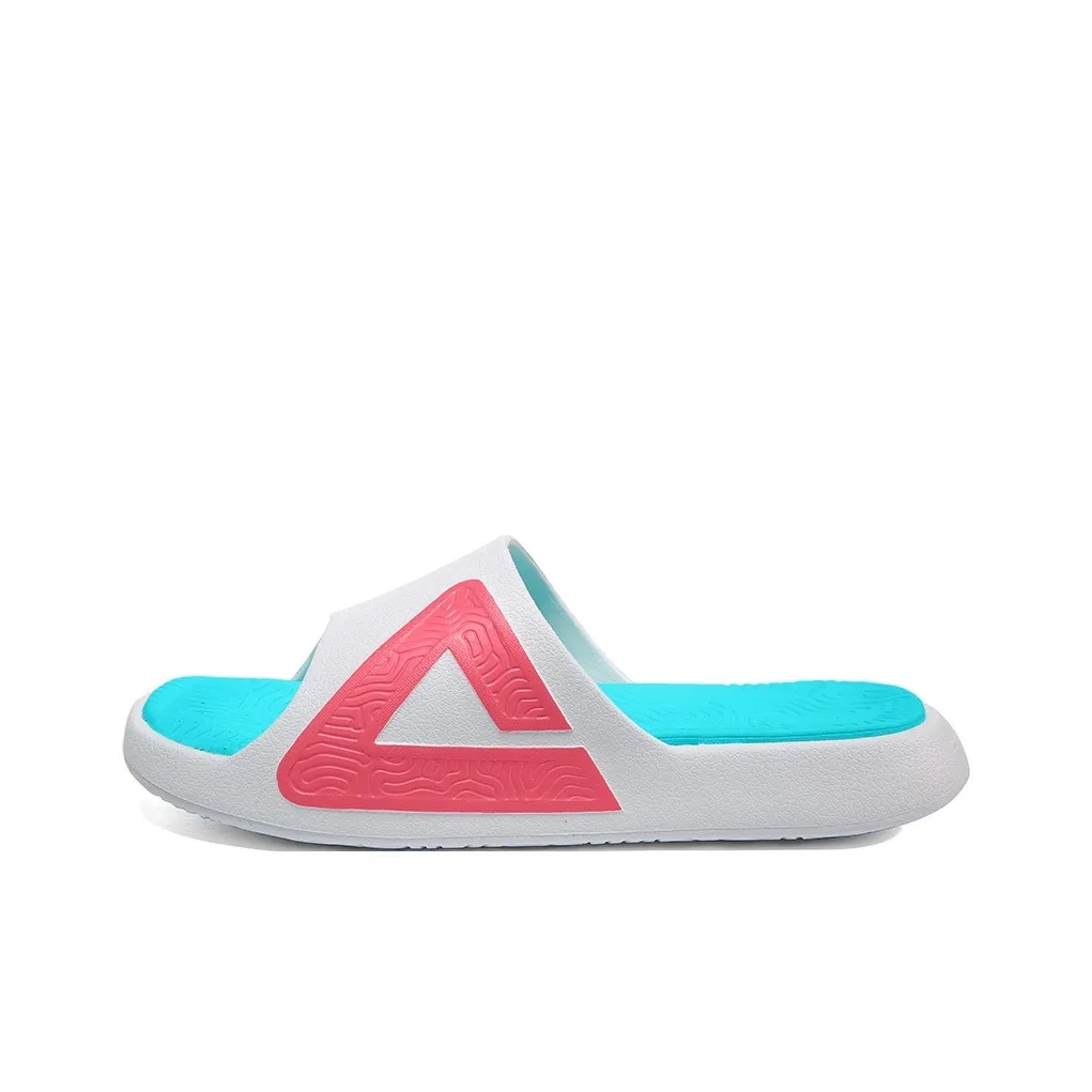 PEAK Tai Ji1.0 Slip Resistant Abrasion Resistant Cushioning Slide Slippers Unisex White Red