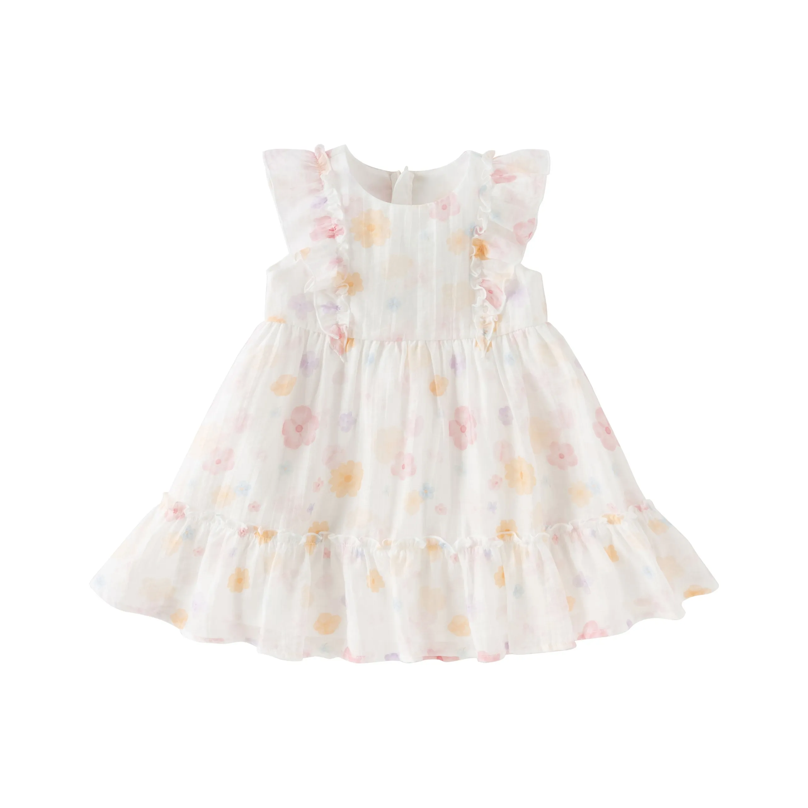 DAVE BELLA Платье с цветочным принтом для девочки