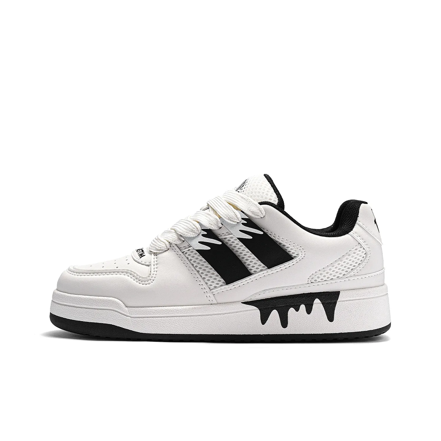 TALKING TOM Skateboard Shoes Unisex Low Top Black/White