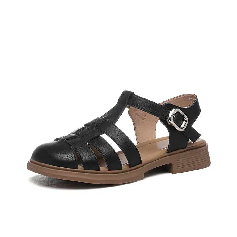 Сандалии Golden Silk Rabbit в римском стиле женские