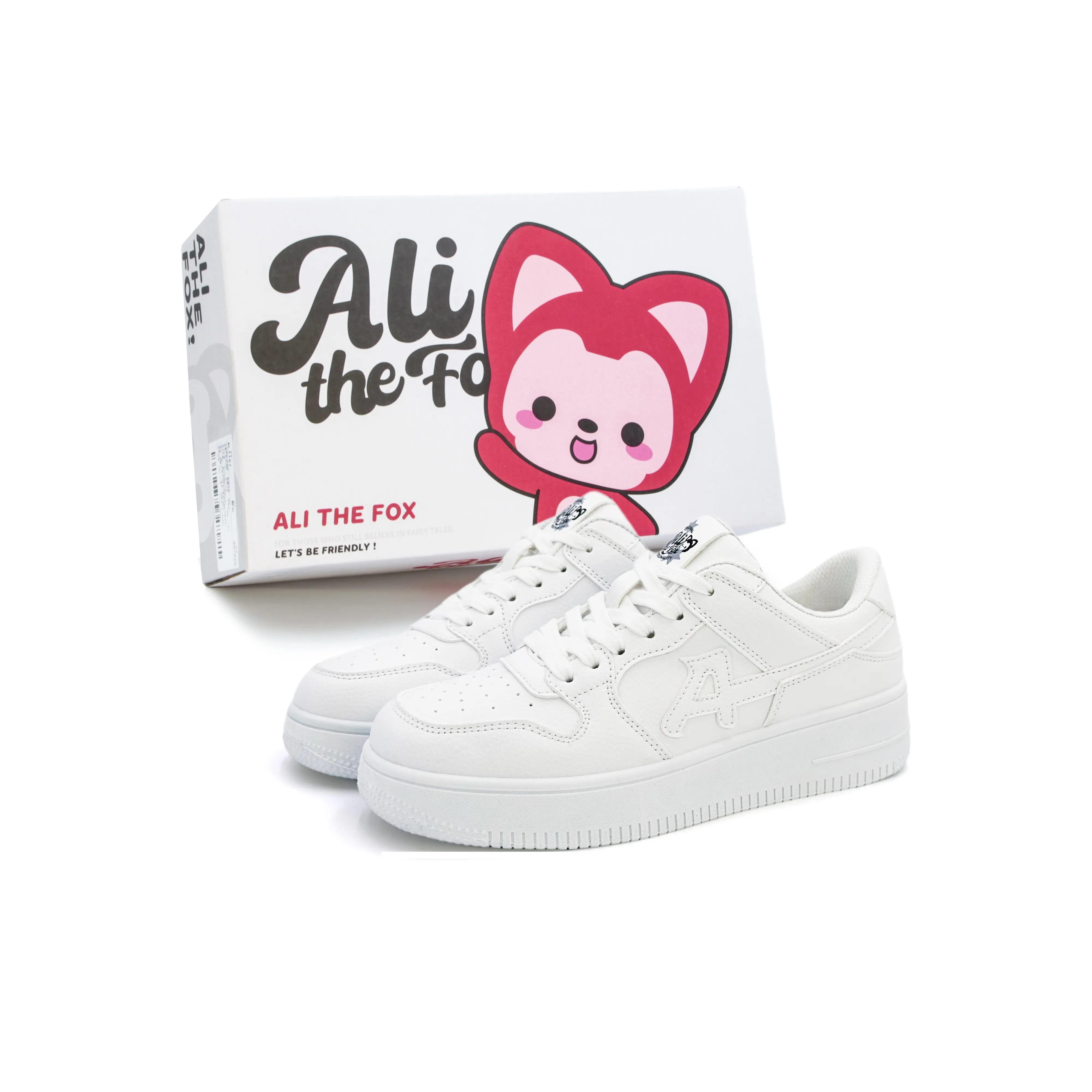 Али Тх Фокс Скейтборд Кроссовки Низкие Белые Женские