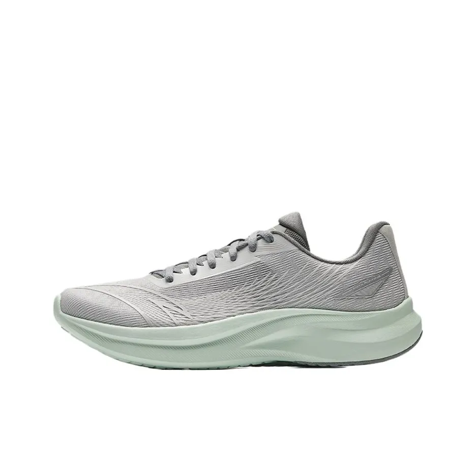 ANTA Wind Speed Slip-resistant Abrasion-resistant Breathable Low-top Training Sprint Running Shoes Men's Gray ANTA Wind Speed Противоскользящий Устойчивый к истиранию Дышащий Низкий Топ Тренировочные Спринт Беговые Кроссовки Мужские Серый
