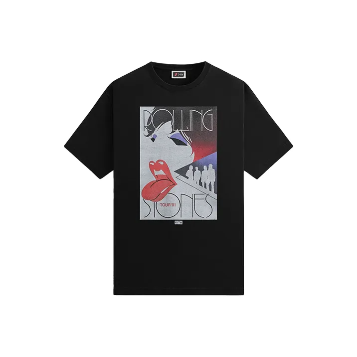 KITH x GUNSHIYUEDUI Коллаборация SS25 T-Рубашка Мужская Черная