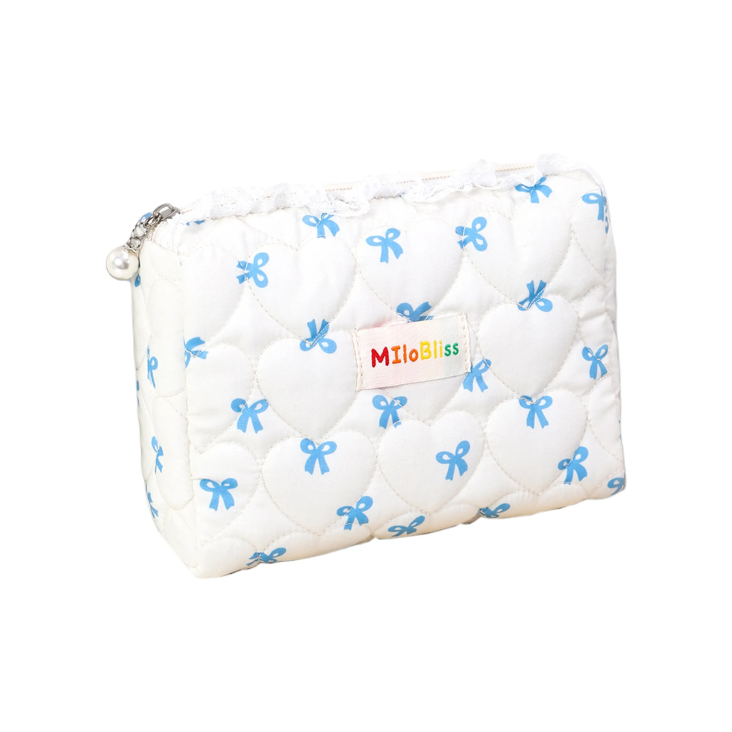 MILO BLISS Бант Белый Октагоральный Косметический Мешок для Хранения Портативный