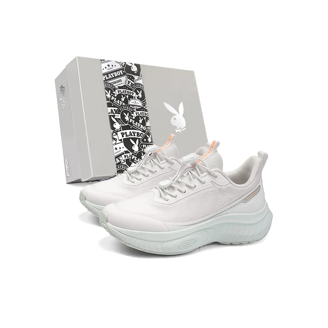 Playboy Низкий топ Беговые кроссовки Женские Белый Розовый Зеленый