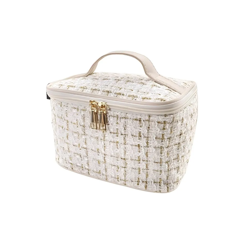 ZHENZI CHANEL Inspired Большая емкость клетка портативная сумка-косметичка