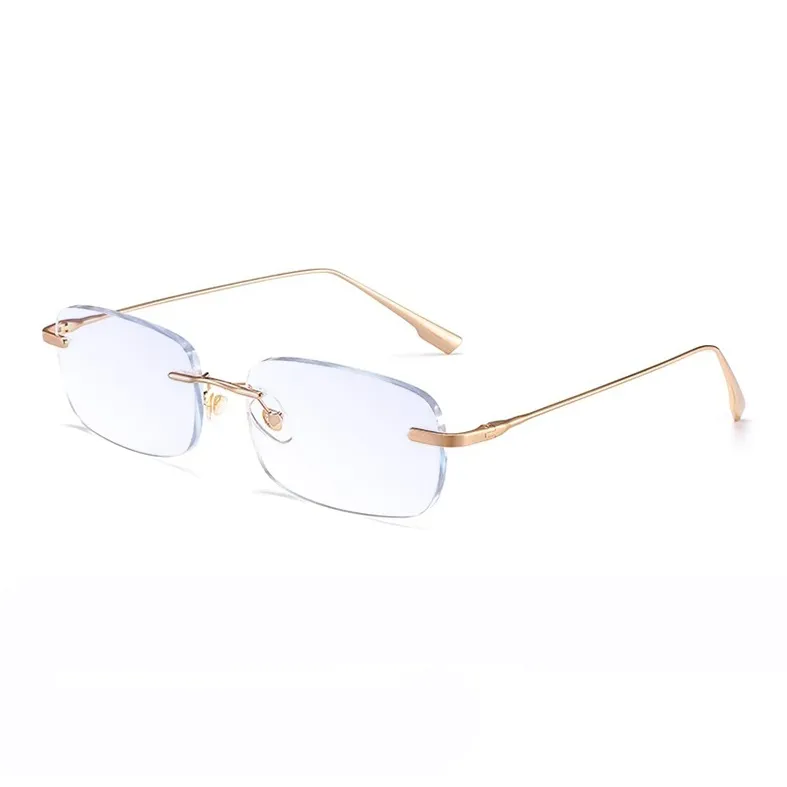 Morakot Квадрат Без оправы Стекло Близорукость Eyeglass Рамка Женские