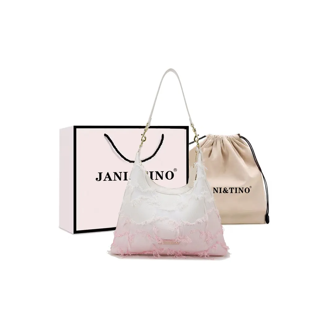 JANITINO ПУ (полиуретан) Сумка через плечо Женская Градиент Розовый