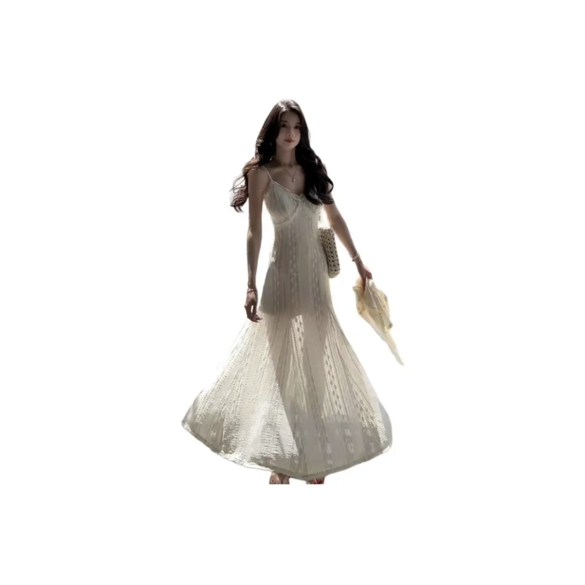 POPO.INFO Белый Женские Слиплатья