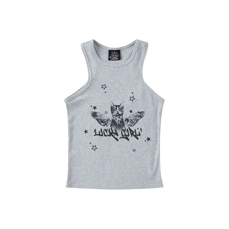 LAMLICKA Серые Женские Майки