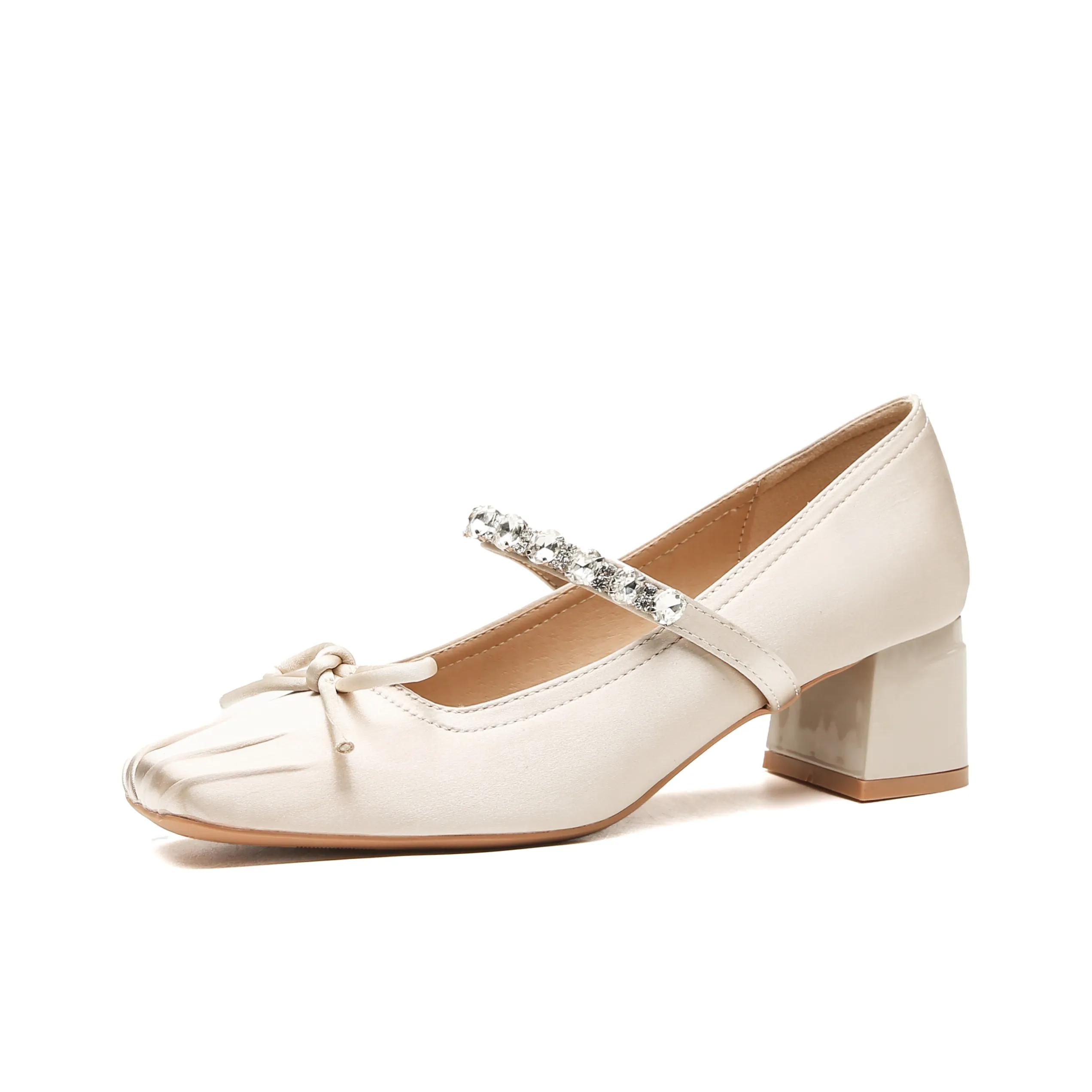 Varib Грубый каблук Мэри Джейн туфли 5 см женские