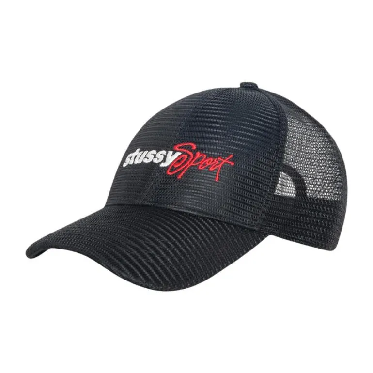 Stussy Полиэстер Кепки Унисекс Черный Серый