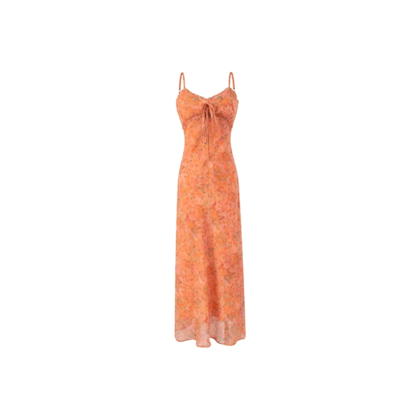 PZGE Slip Dresses Women's Orange