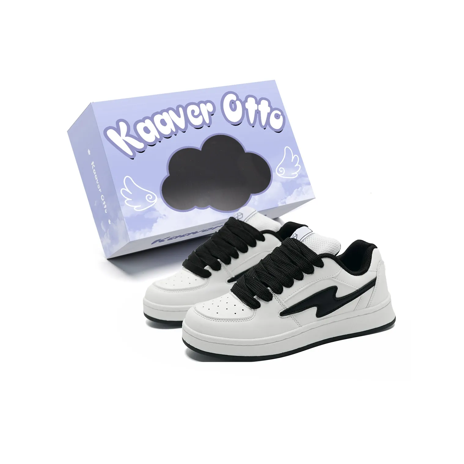 KAAVER OTTO Slip Resistant Waterproof Abrasion Resistant Breathable Skateboard Shoes Unisex