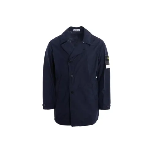 STONE ISLAND Мужские куртки морского синего цвета