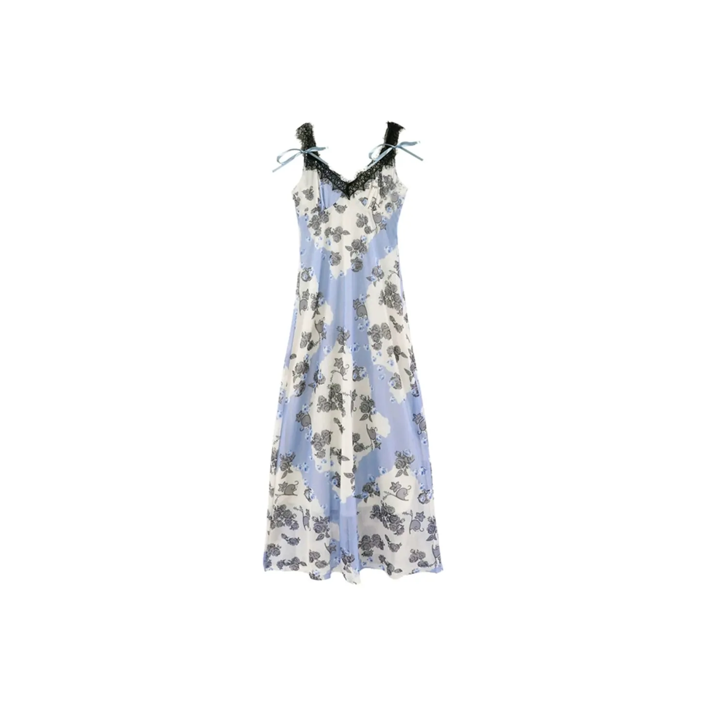 PZGE Slip Dresses Women's Oil Paintings Purple