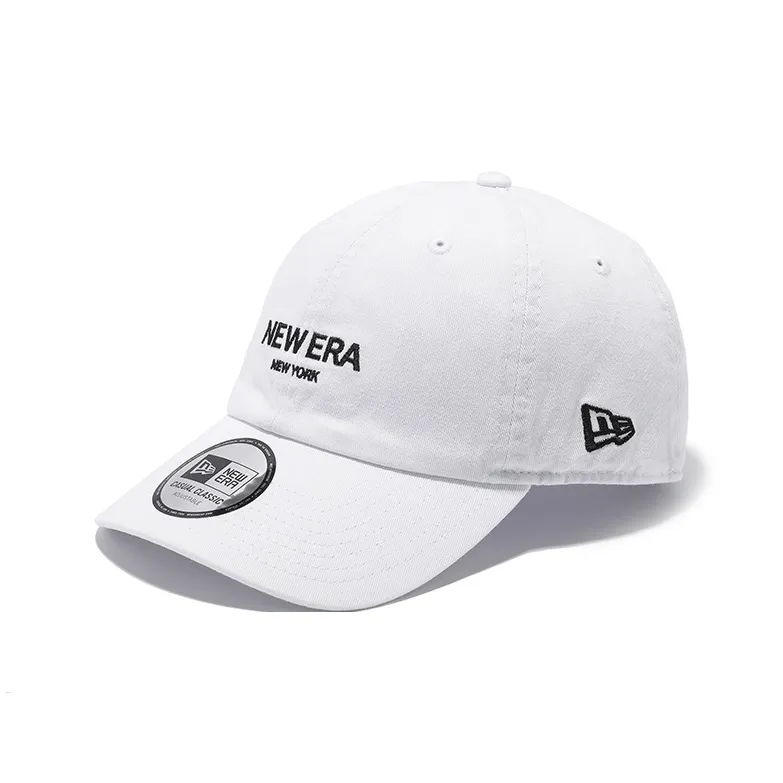 New Era Хлопковые кепки унисекс белые