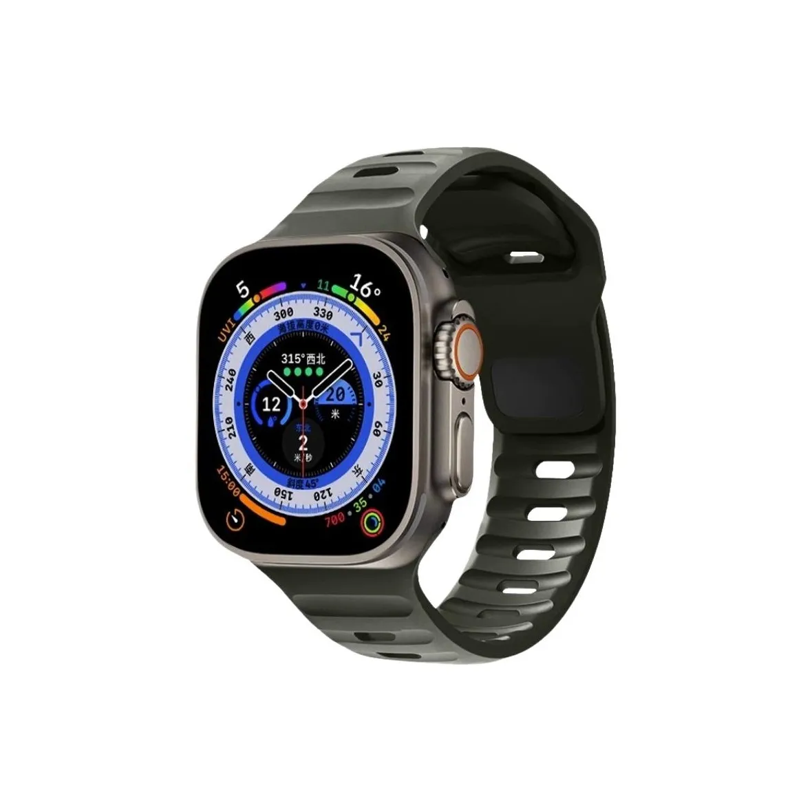 KVZUVUU Ремешок Apple Совместимость Силиконовый Материал IwatchS11 S10 S9 S8 S7 SE Ultra2 150-200 мм